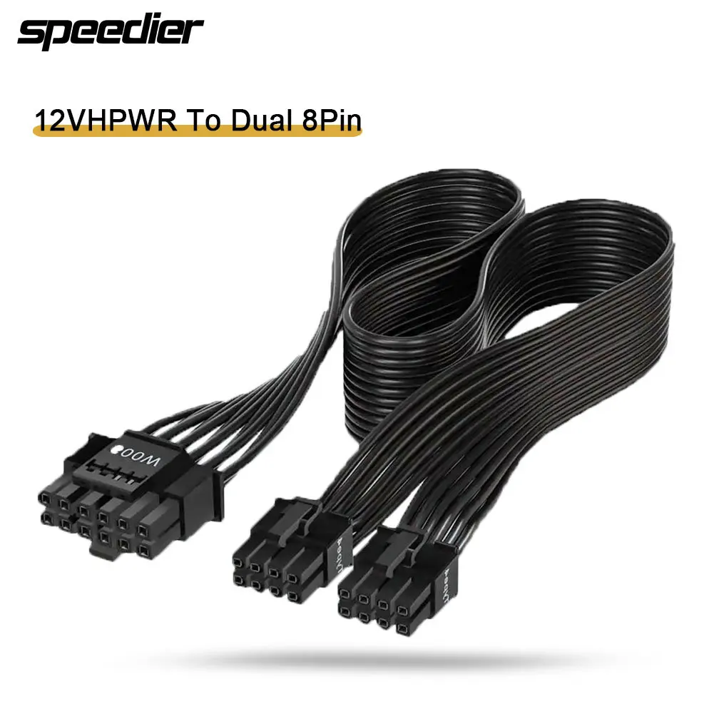 Dual 8Pin To 16Pin 12Vhpwr Cable - 12VHPWR ATX3.0 PCI-E 5.0 Power Modular