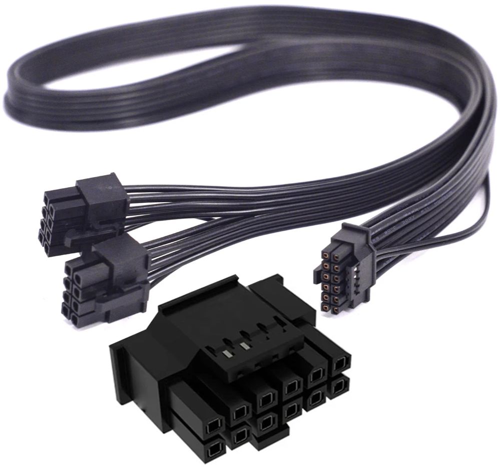 Dual 8Pin To 16Pin 12Vhpwr Cable - For Thermaltake PF1 ARGB 850W 1000W