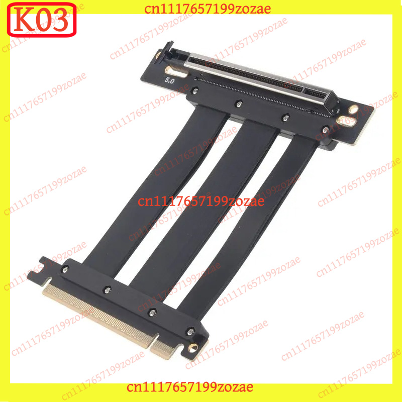 Pcie 5.0 Gpu Riser Cable - K03 PCIe 5.0 X16 90‑Degree Slot