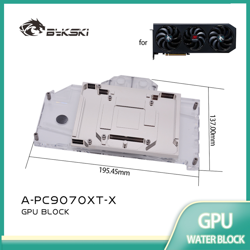 Rx 9070 Xt - Bykski A-PC9070XT-X GPU Block Use for