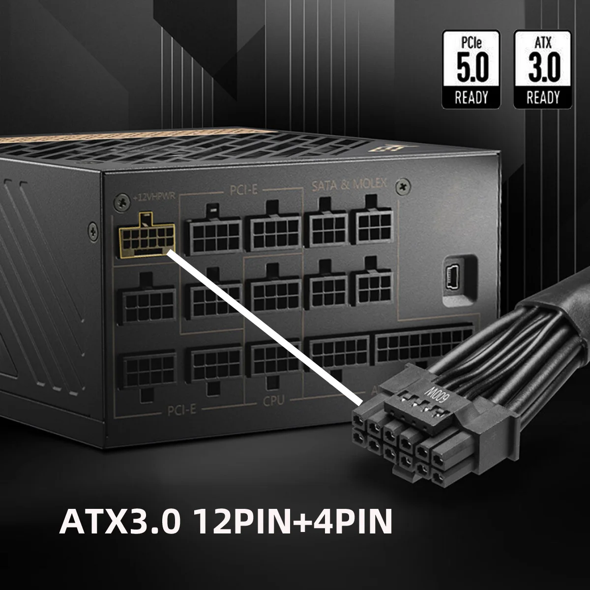 12VHPWR ATX3.0 PCI-E 5.0 Power - Dual 8Pin To 16Pin 12Vhpwr Cable 评论和价格