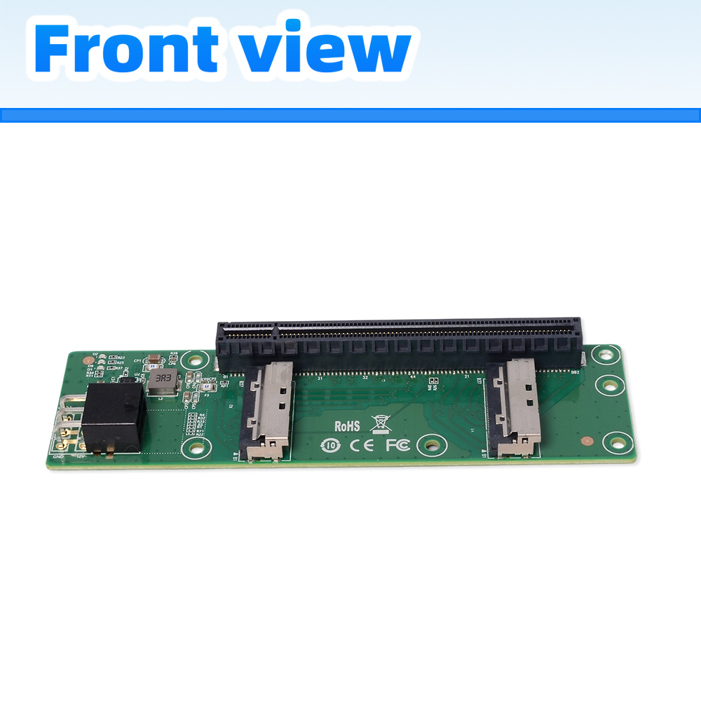 Speedier 2 x MCIO 8i to PCIe 1 - Pcie 5.0 Gpu Riser Cable 评论和价格