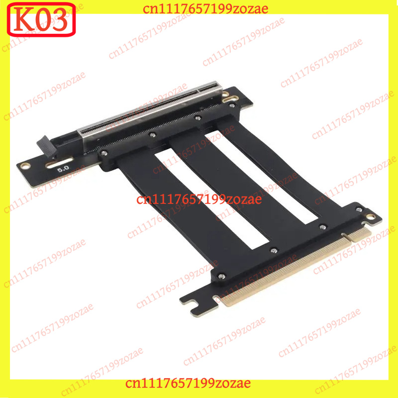 K03 PCIe 5.0 X16 90‑Degree Slo - Pcie 5.0 Gpu Riser Cable 评论和价格