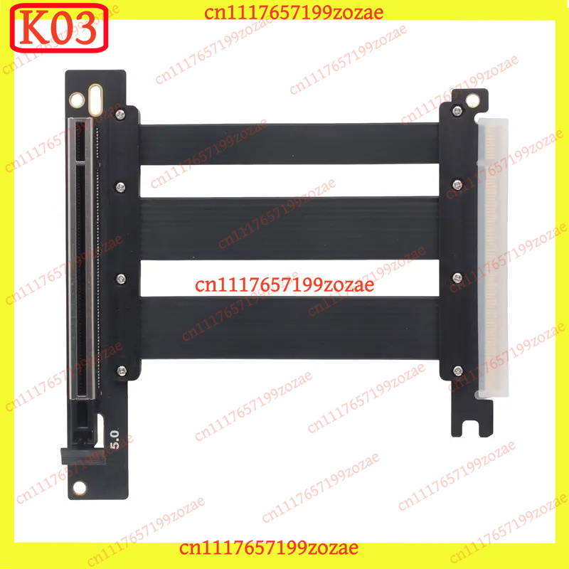 K03 PCIe 5.0 X16 90‑Degree Slo - Pcie 5.0 Gpu Riser Cable 评论和价格