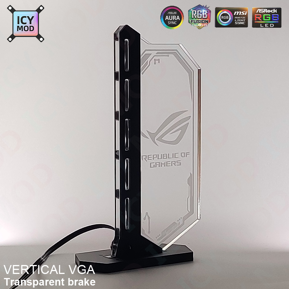 Transparent Vertical GPU Suppo - Desktop Gaming Gpu 32Gb 评论和价格