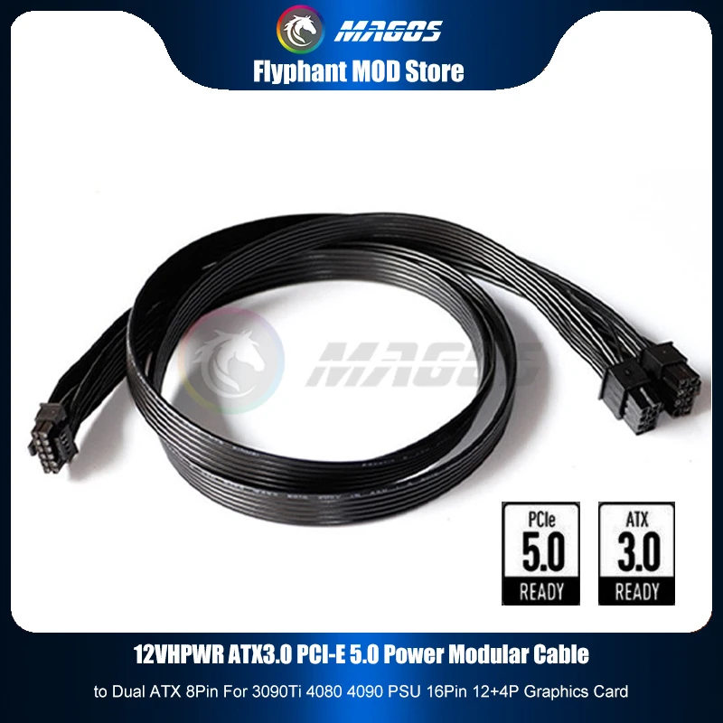 12V HPWR ATX3.0 PCI-E 5.0 Powe - Dual 8Pin To 16Pin 12Vhpwr Cable 评论和价格