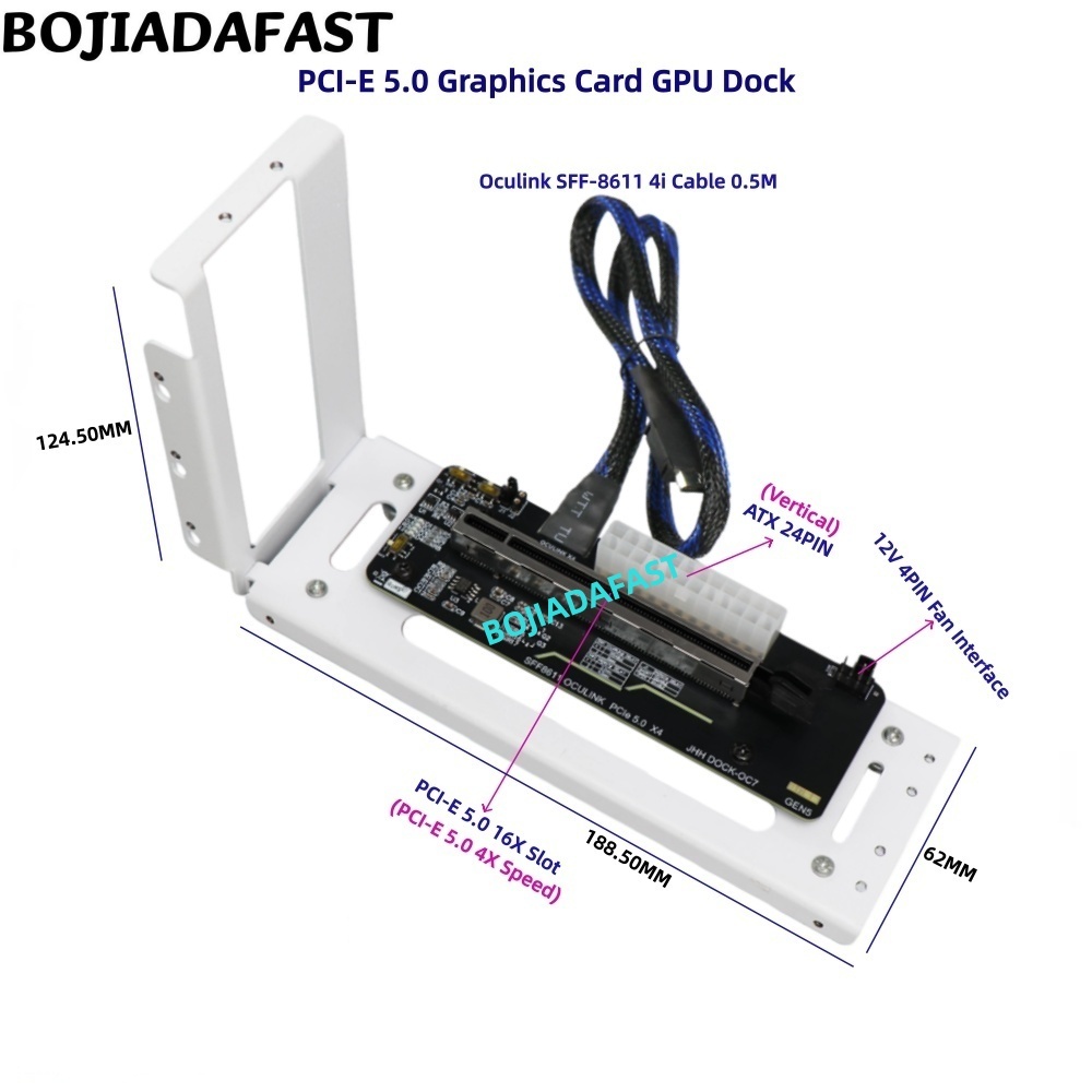 PCI-E 5.0 16X GEN5 Adapter Car - Pcie 5.0 Gpu Riser Cable 评论和价格
