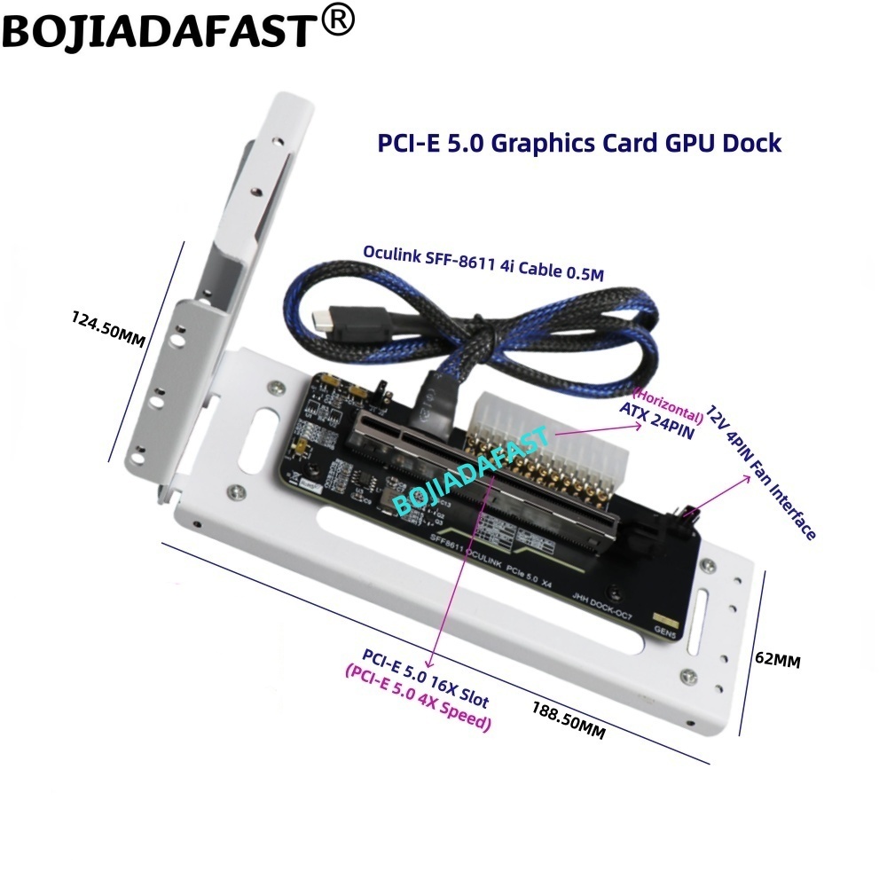 PCI-E 5.0 16X GEN5 Adapter Car - Pcie 5.0 Gpu Riser Cable 评论和价格