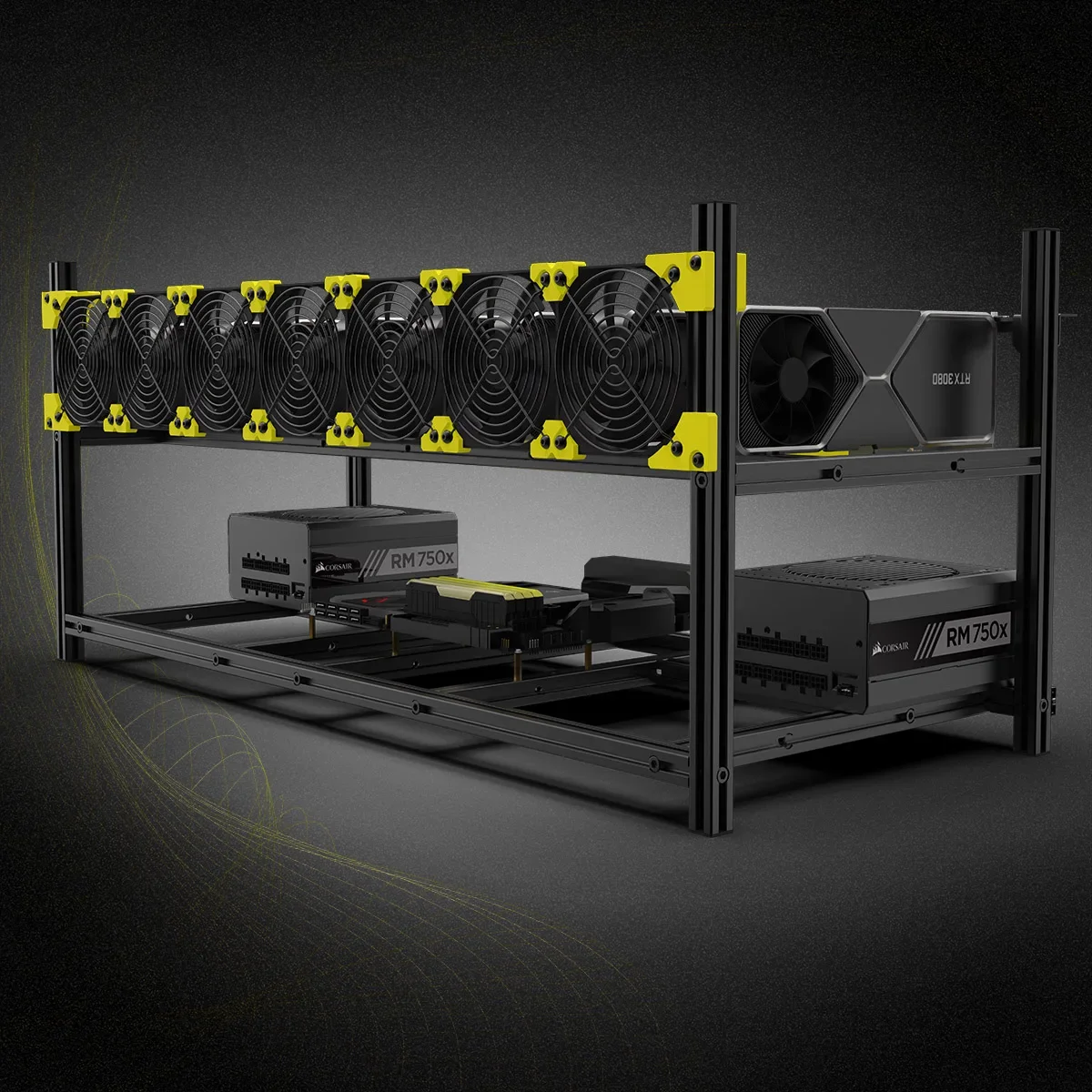 1pc 8 GPU Graphics card Alumin - Gpu Mining Rig Frame 8 Gpu 评论和价格
