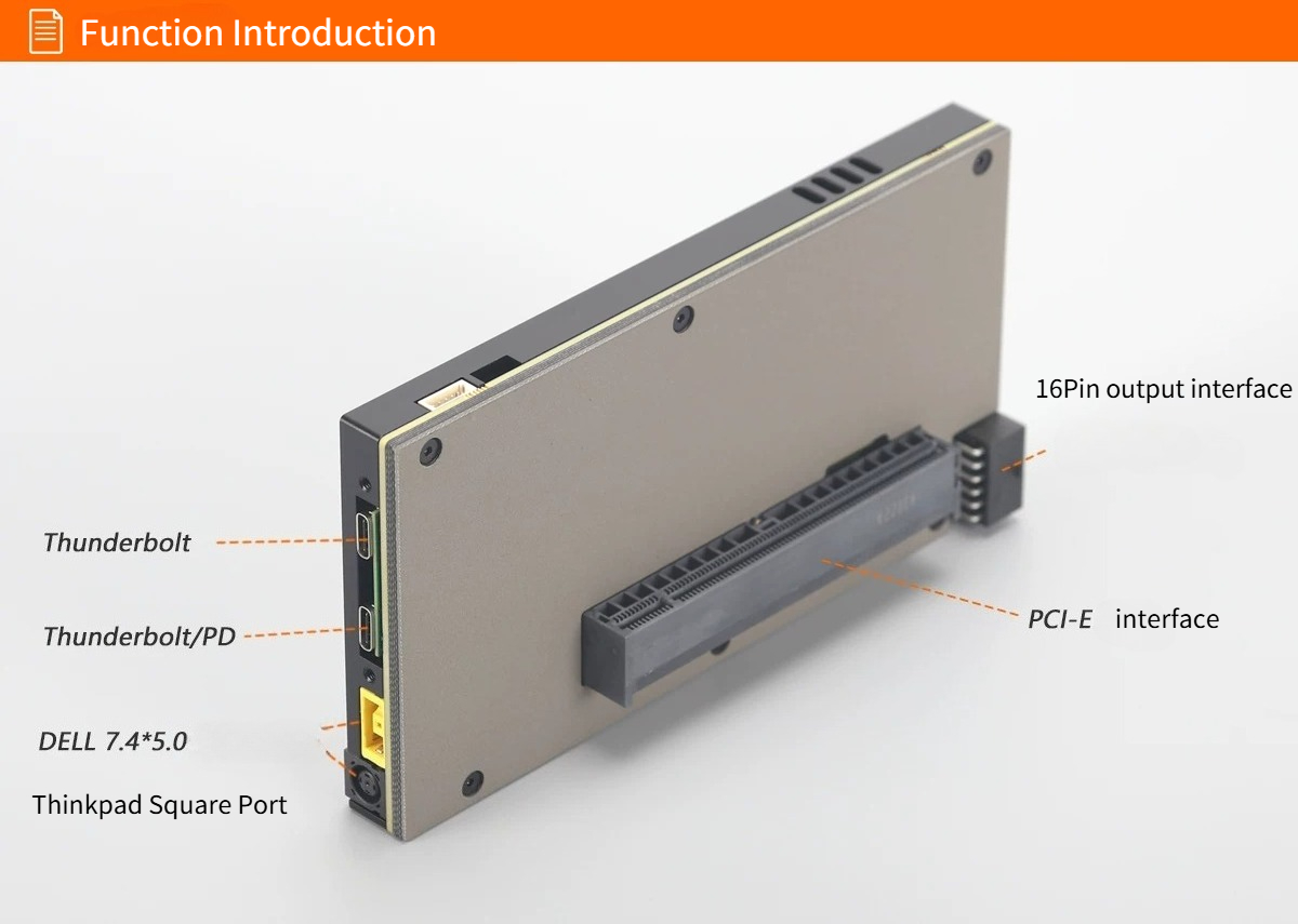 Upgraded TH5P4GaN Laptop Thund - Gpu External Dock Egpu Thunderbolt 4 评论和价格