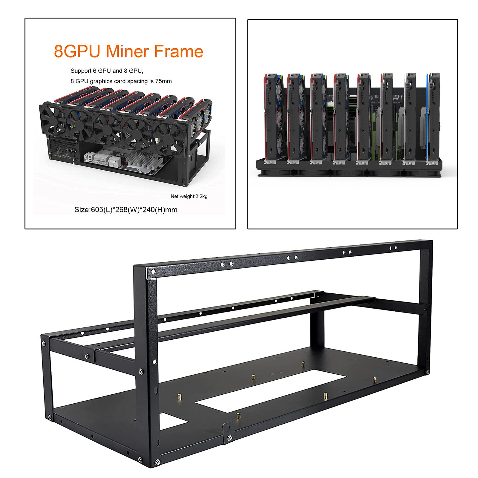 6/8 GPU Mining Rig Frame Rack  - Gpu Mining Rig Frame 8 Gpu 评论和价格
