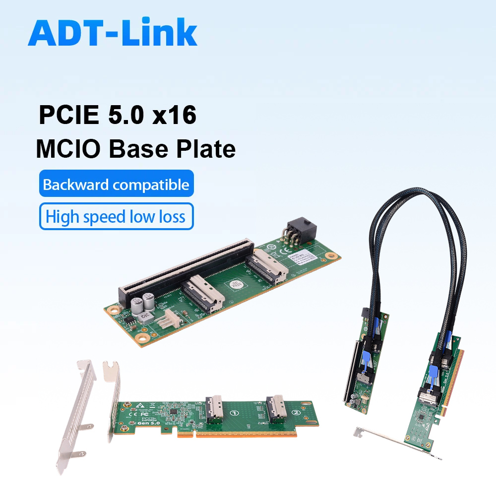 ADT-Link PCIe 5.0 X16 To MCIO  - Pcie 5.0 Gpu Riser Cable 评论和价格