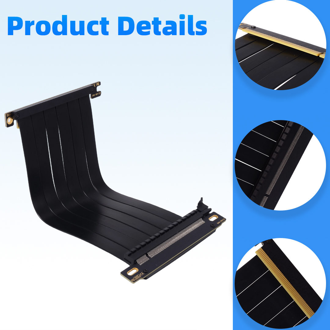 PCIE 3.0 X16 Riser Cable Doubl - Pcie 5.0 Gpu Riser Cable 评论和价格