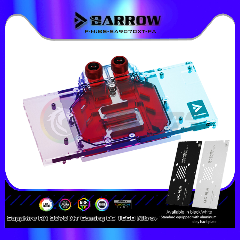 GPU Water Block For SAPPHIRE R - Rx 9070 Xt 评论和价格