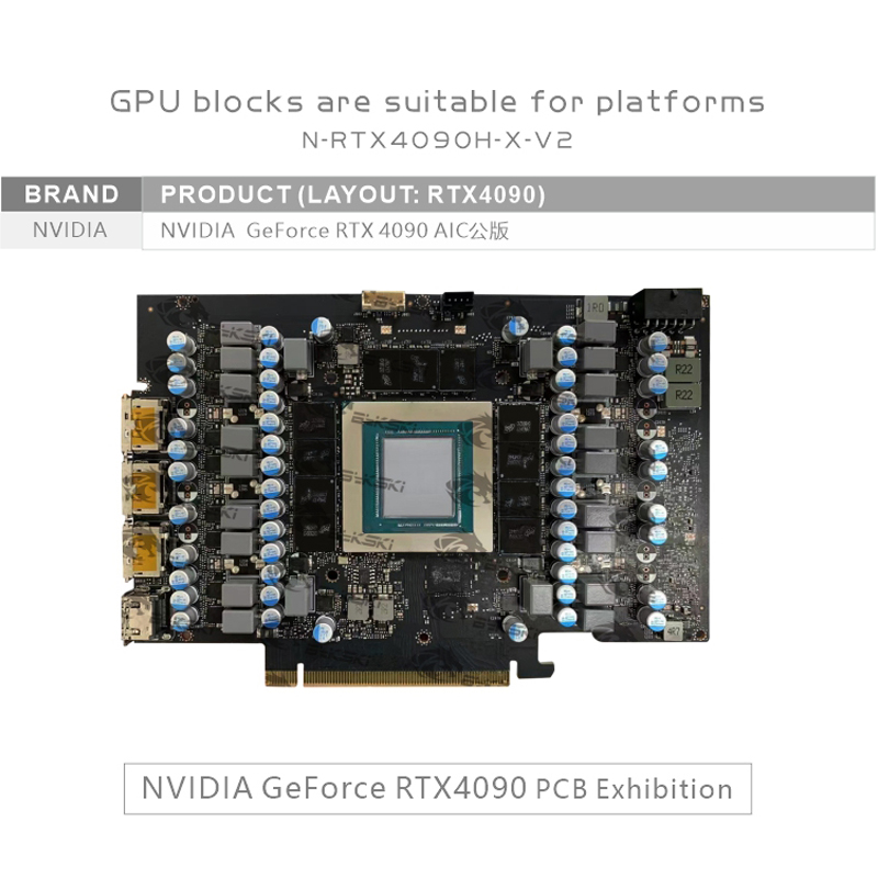 Bykski GPU Block for NVIDIA RT - Rtx 4090 Water Block 评论和价格
