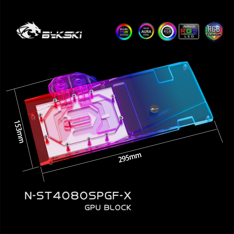 Bykski N-ST4080SPGF-X GPU Bloc - Rtx 4080 Super 16Gb 评论和价格