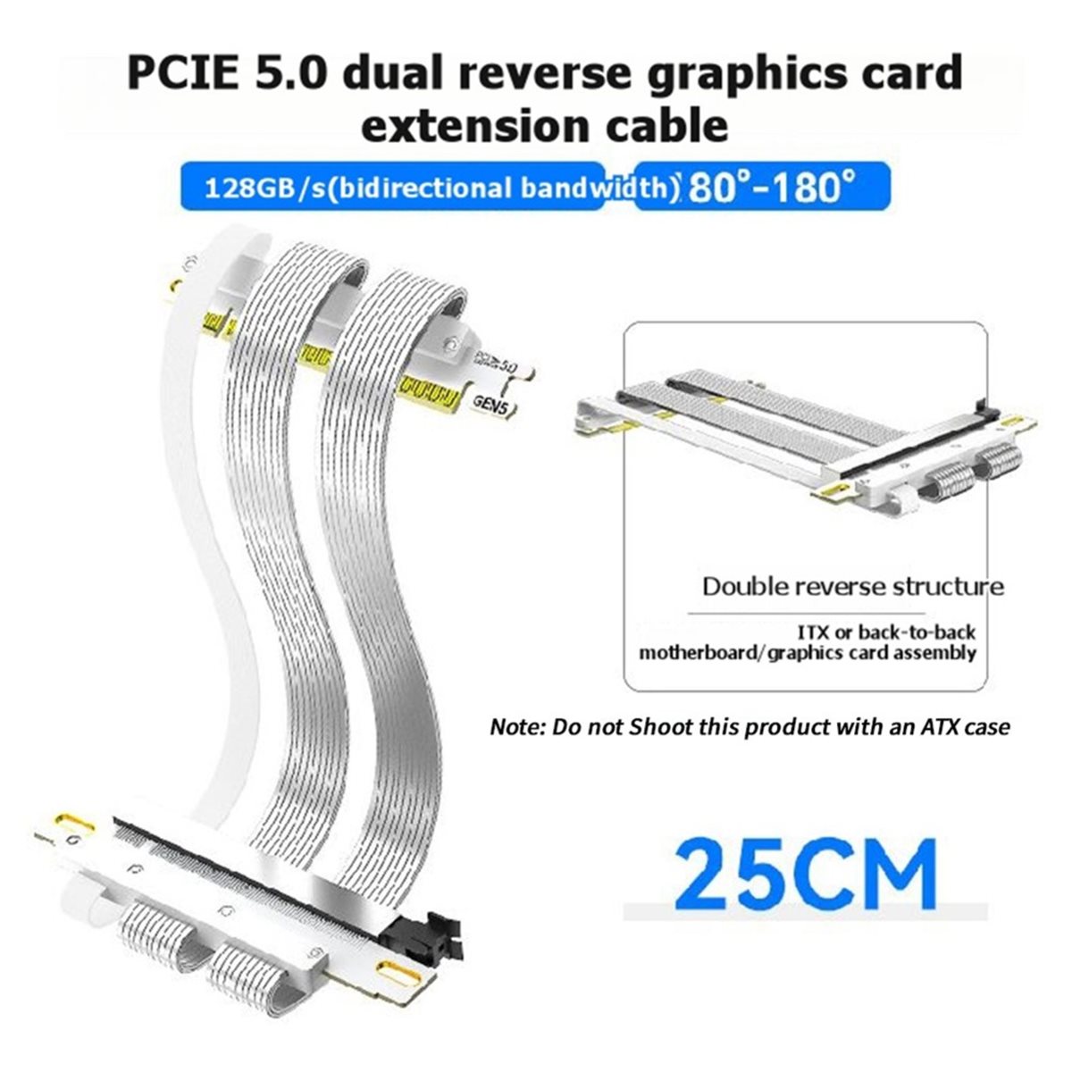 L70A PCIe 5.0 X16 Riser Cable  - Pcie 5.0 Gpu Riser Cable 评论和价格