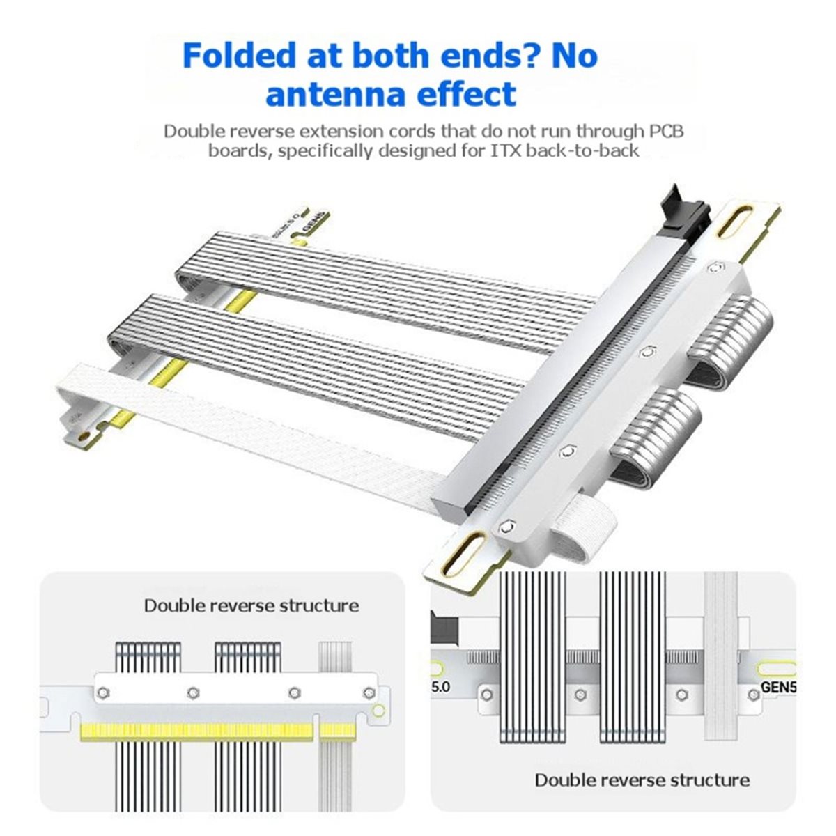 L70A PCIe 5.0 X16 Riser Cable  - Pcie 5.0 Gpu Riser Cable 评论和价格