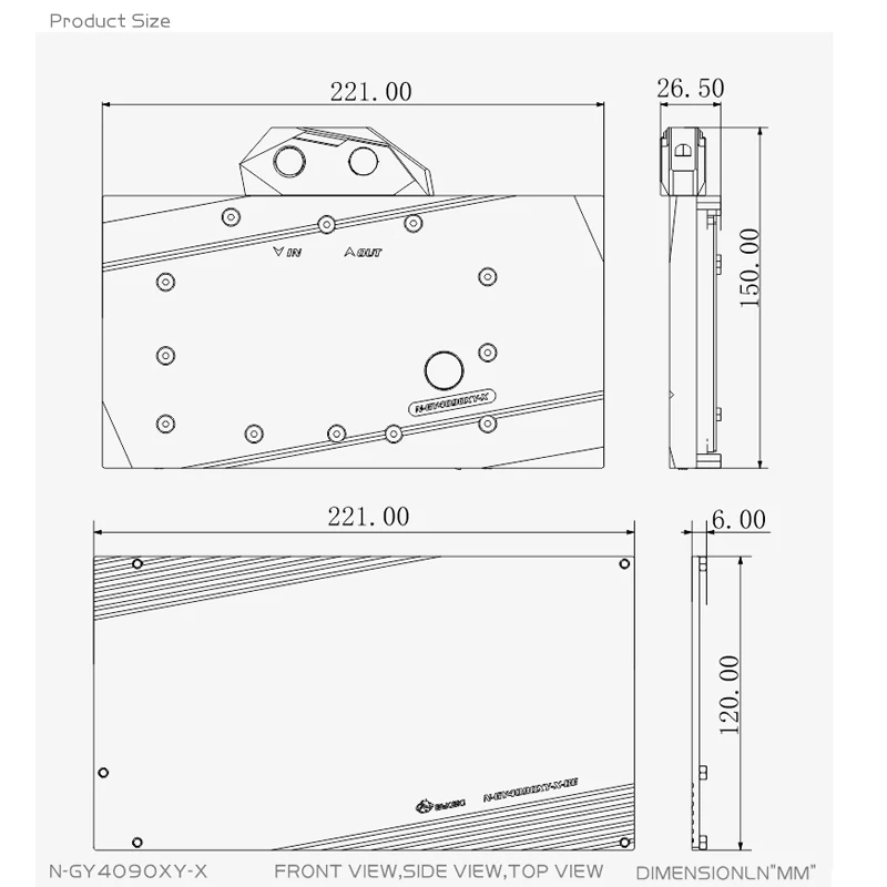 Bykski N-GY4090XY-X GPU Block  - Rtx 4090 Water Block 评论和价格